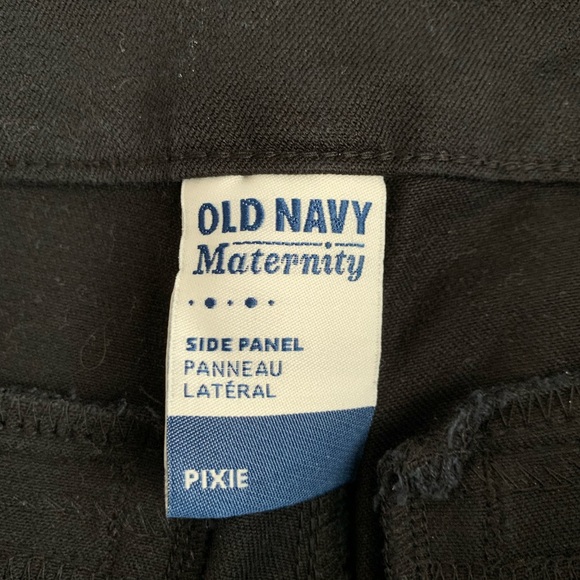 Old Navy Maternity Black Crop Pants size 2 - Picture 3 of 4